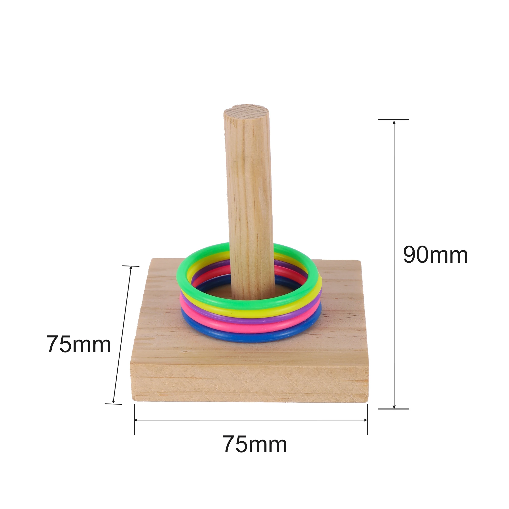 Pássaro formação brinquedos conjunto bloco de madeira quebra-cabeça brinquedos para papagaios coloridos anéis de plástico inteligência treinamento mastigar brinquedo suprimentos pássaro