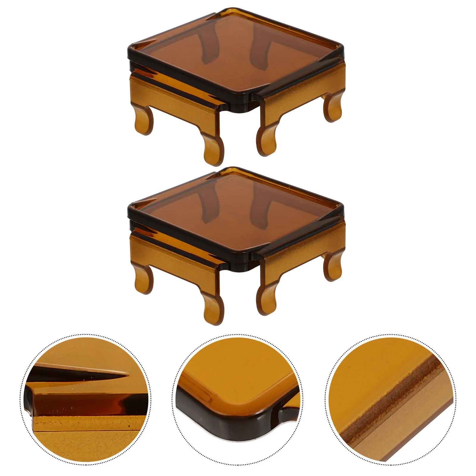 

2pcs Acrylic Car Fog Light Cover Square Driving Lampshade High Transparency Off-Road Work Light Shield Vehicle Exterior