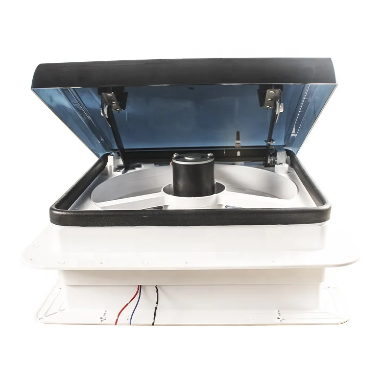 OEM 14'ce 12V 6-سرعة التحكم الإلكتروني مع جهاز التحكم عن بعد استشعار المطر التهوية التبريد التخييم RV تنفيس مروحة