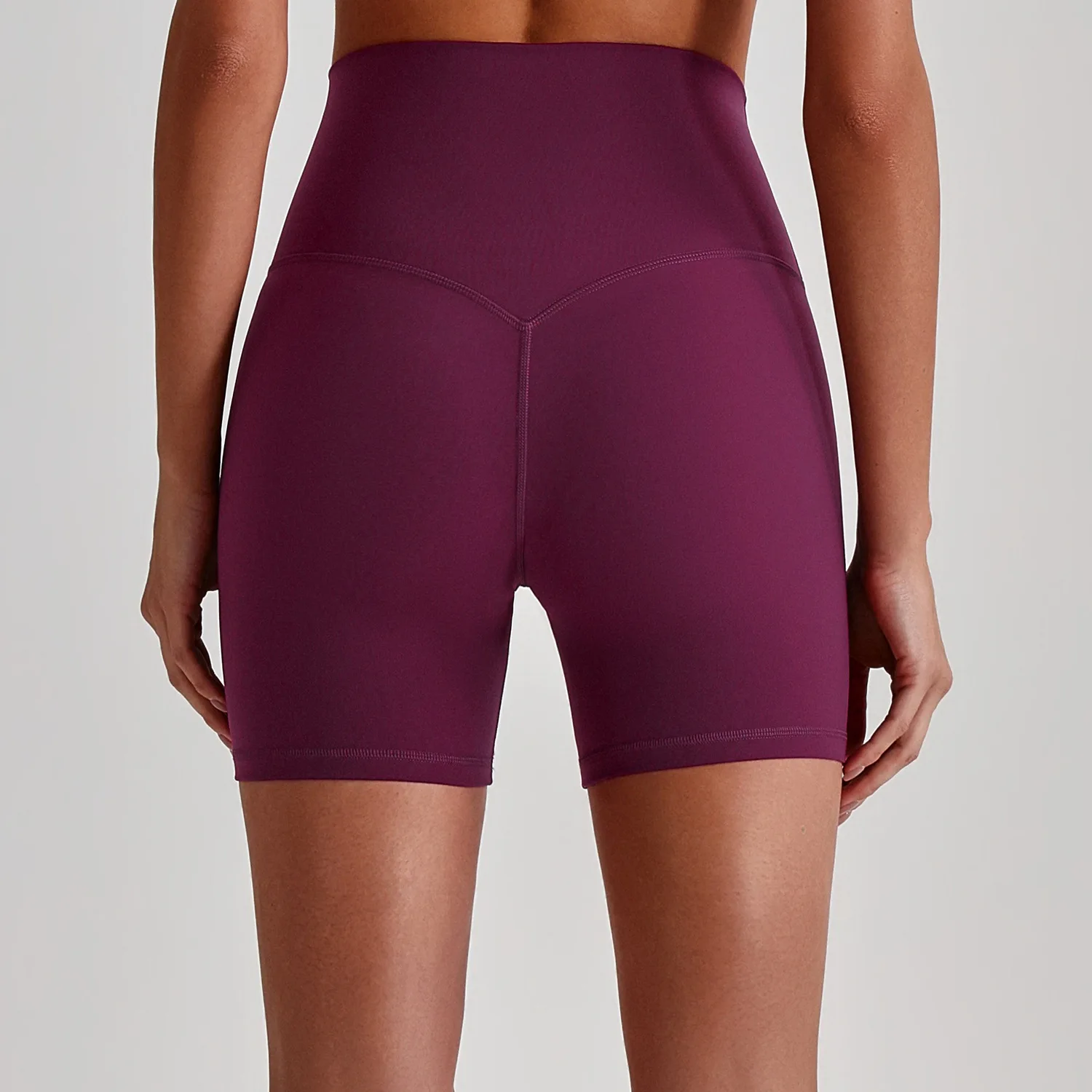 Solid Color Butter High Waist Women Sports Short Soft Fitness Athletic Tight Workout Yoga Short Legging Cycling Run Gym Training