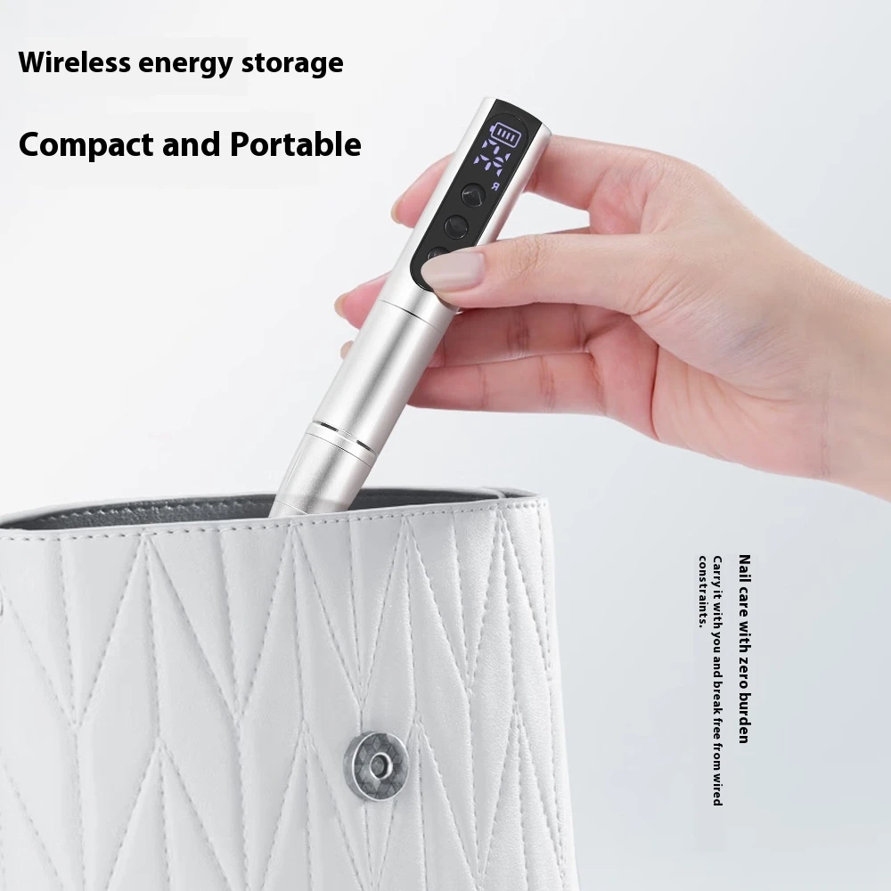 35000 RPM draadloze nagelboor - elektrische nagelvijlpen USB oplaadbare manicuremachine voor nail art pedicure salon en thuisgebruik