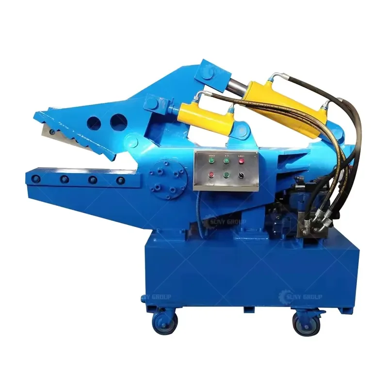 Crusher Industrial Equipment Steel Plate Crocodile Shear Cutter Scrap Metal Shear for Waste Tyres