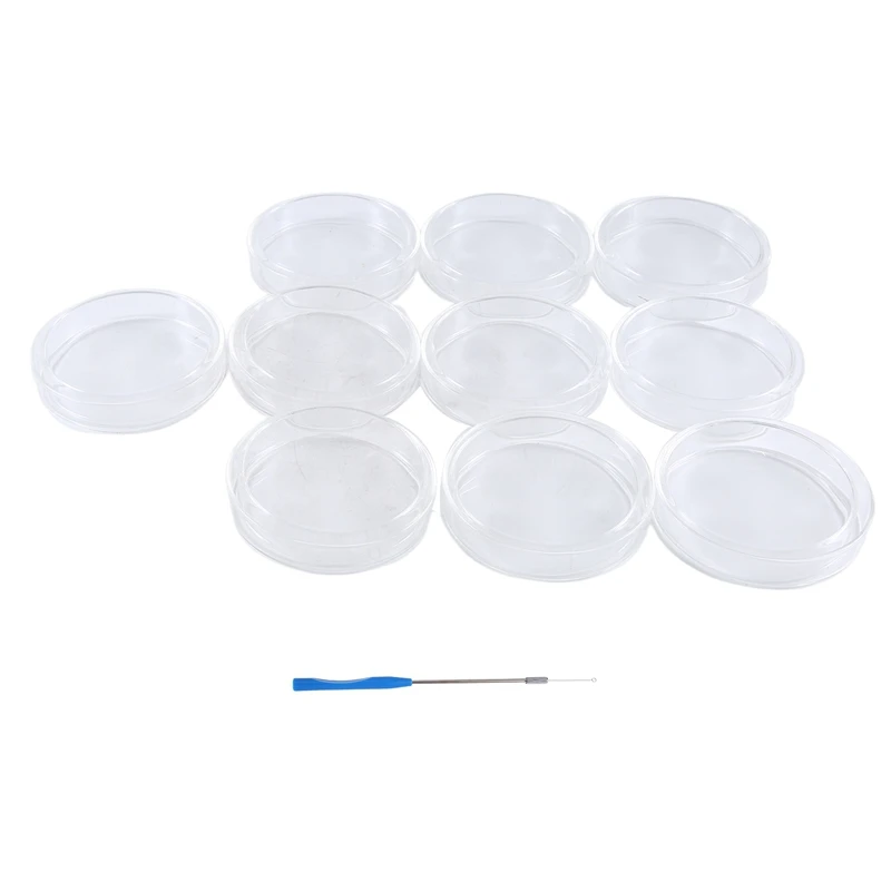 90 Mm Glass Petri Dishes, 30 Pcs Autoclavable Lab Petri Plates With A Inoculation Loop, Autoclavable And Reusable