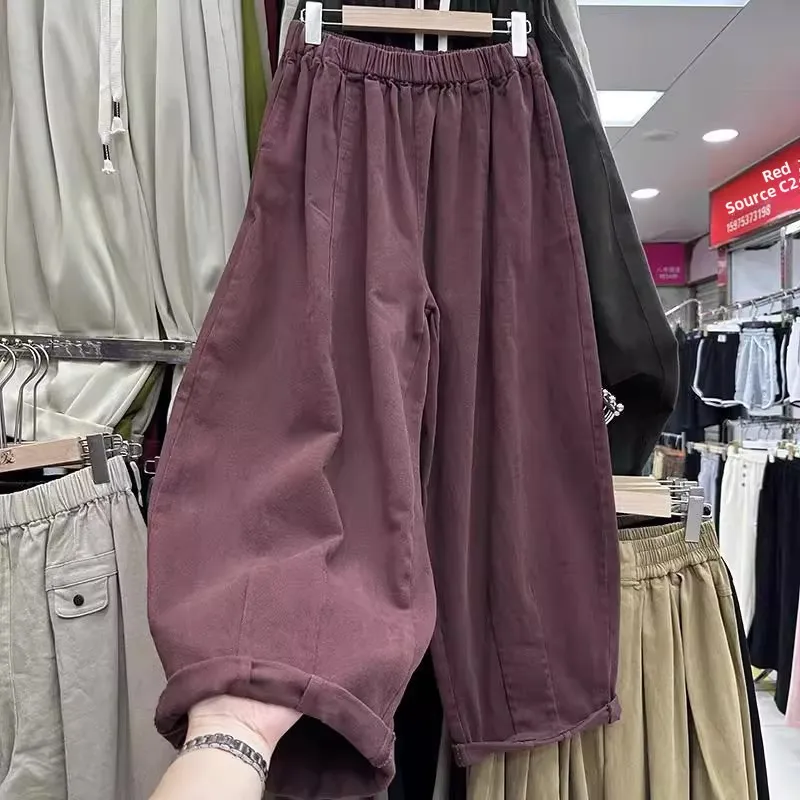 

Loose Straight Leg Pants Autumn Winter plus Size 300 Pou Japanese Sle Artistic Casual Wide Leg Pants Men Women Slimming ...