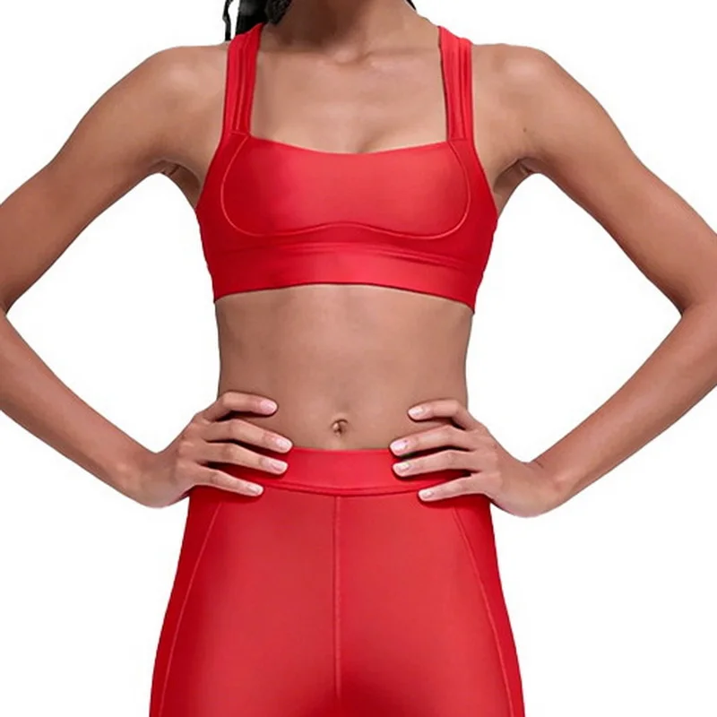 Women's Sportswear Suit Beautiful Back Running Bra High Waist Hip Lifting Abdominal Compression Slimming Effect Leggings Yoga