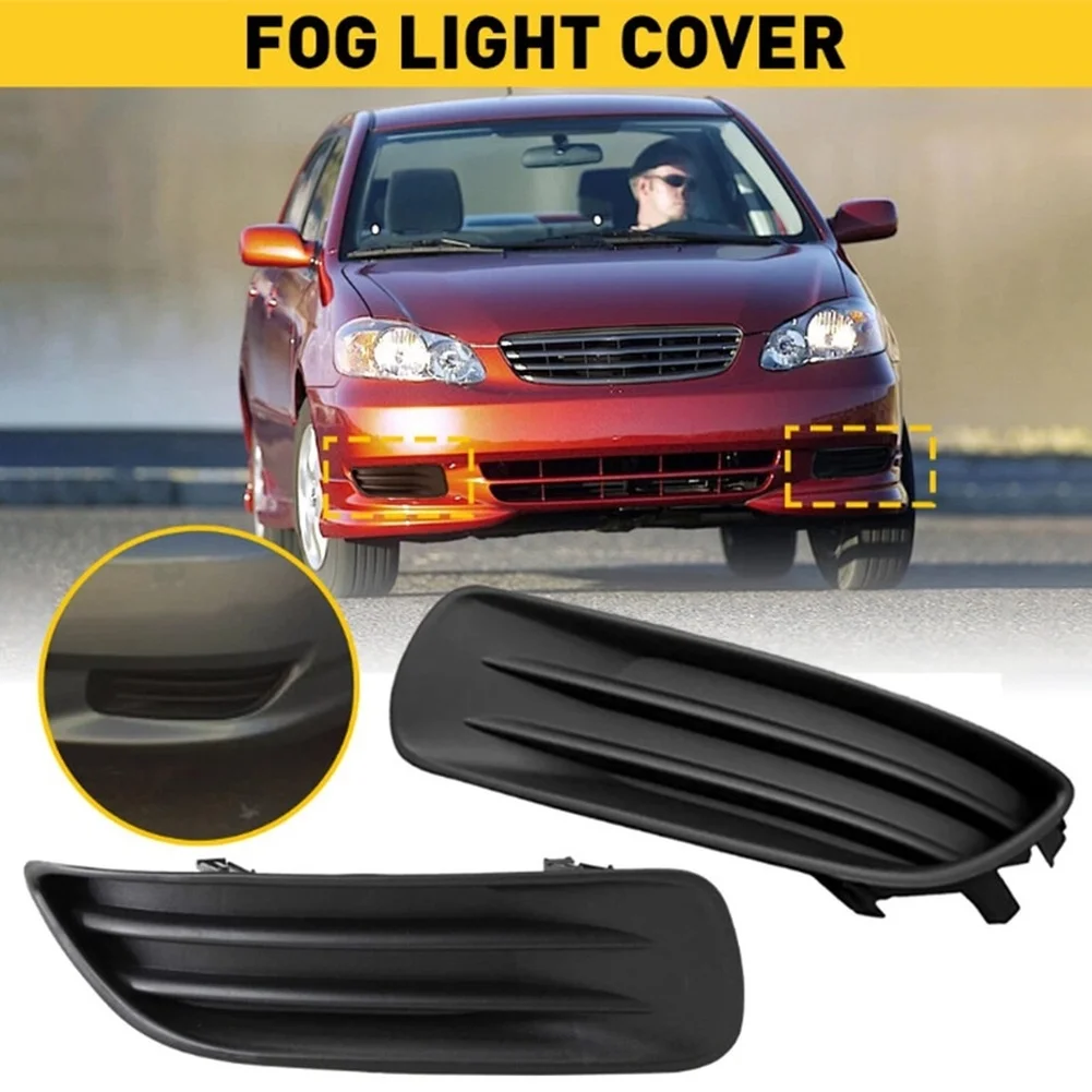 For Daily Driving Protection Fog Light Cover Fog Light Cover For Toyota Car Light Accessory PP Plastic Material