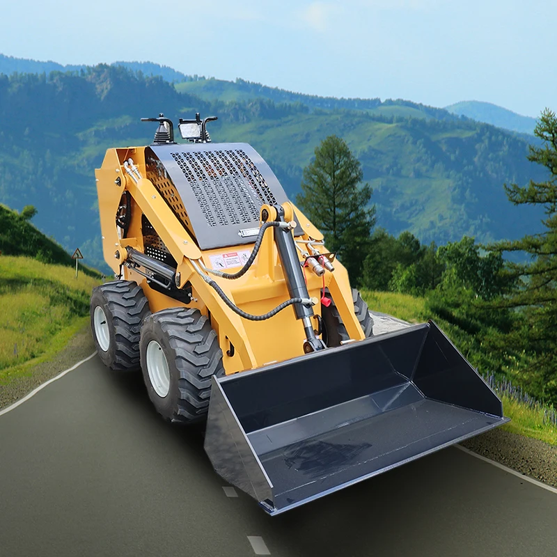 

Mini Skid Steer Loader With Powerful Engine Ideal For Narrow Spaces Heavy Duty Work Skid Steer Loader Hydraulic Wheel Loaders