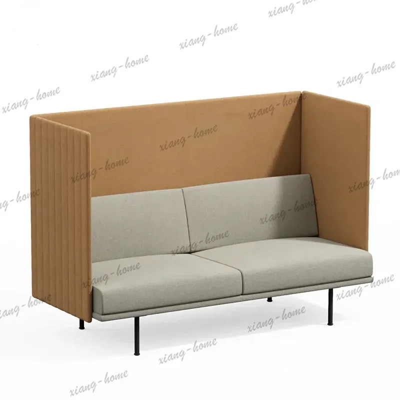 PG High Back Office Sofa Enclosed Workstation Reception Negotiation Seat Privacy Single Chair for Business Meeting Area