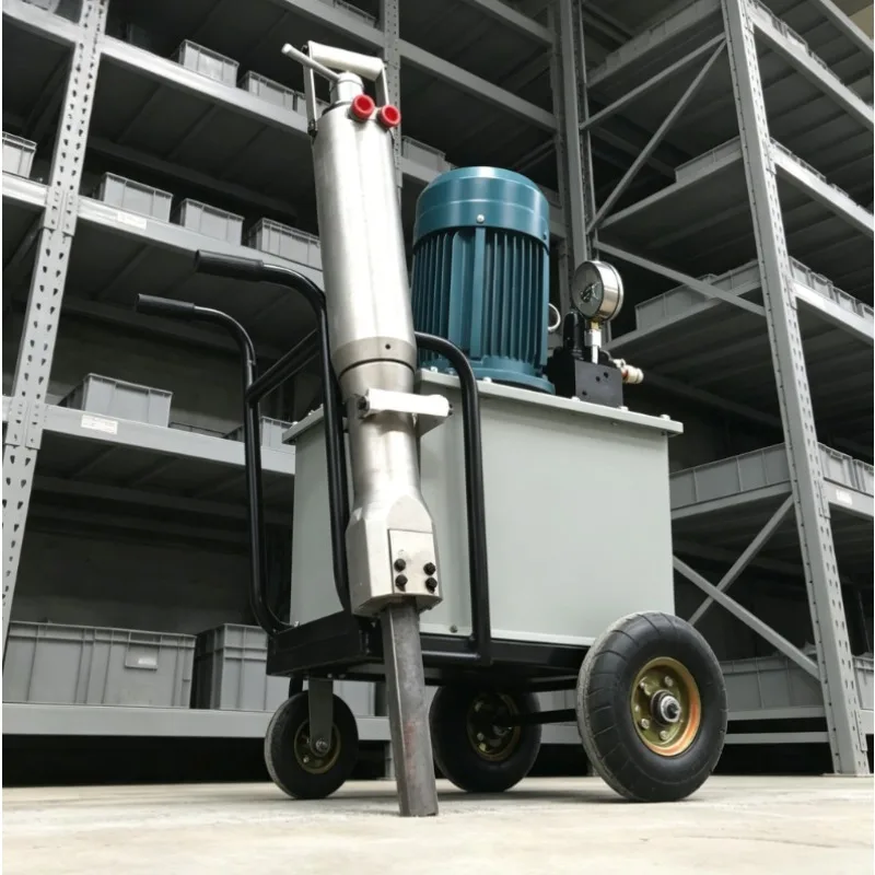 

Hydraulic Rock Splitter Stone Cutter Machine Including Pump Motor for Cement Pile Head Breaking Static Blasting Mining