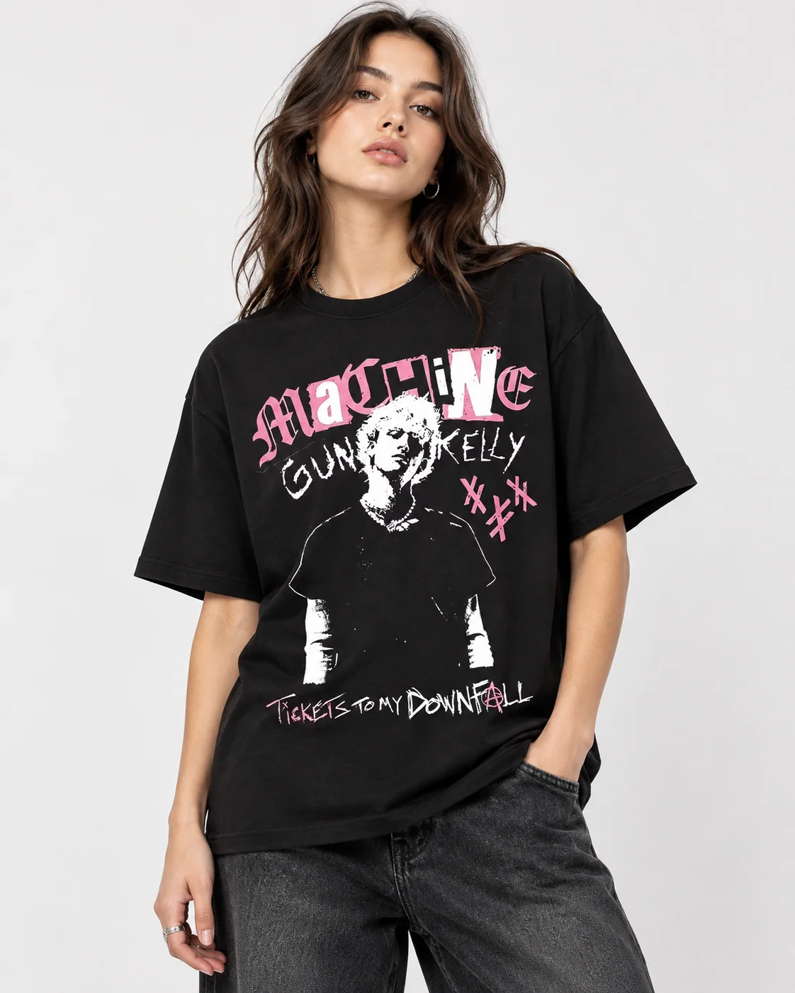 MGK Machine Gun Kelly Cotton Tshirt Unisex Women Fans Essential Short Sleeve Fashion Tee Luxury Classic Retro Vintage Streetwear