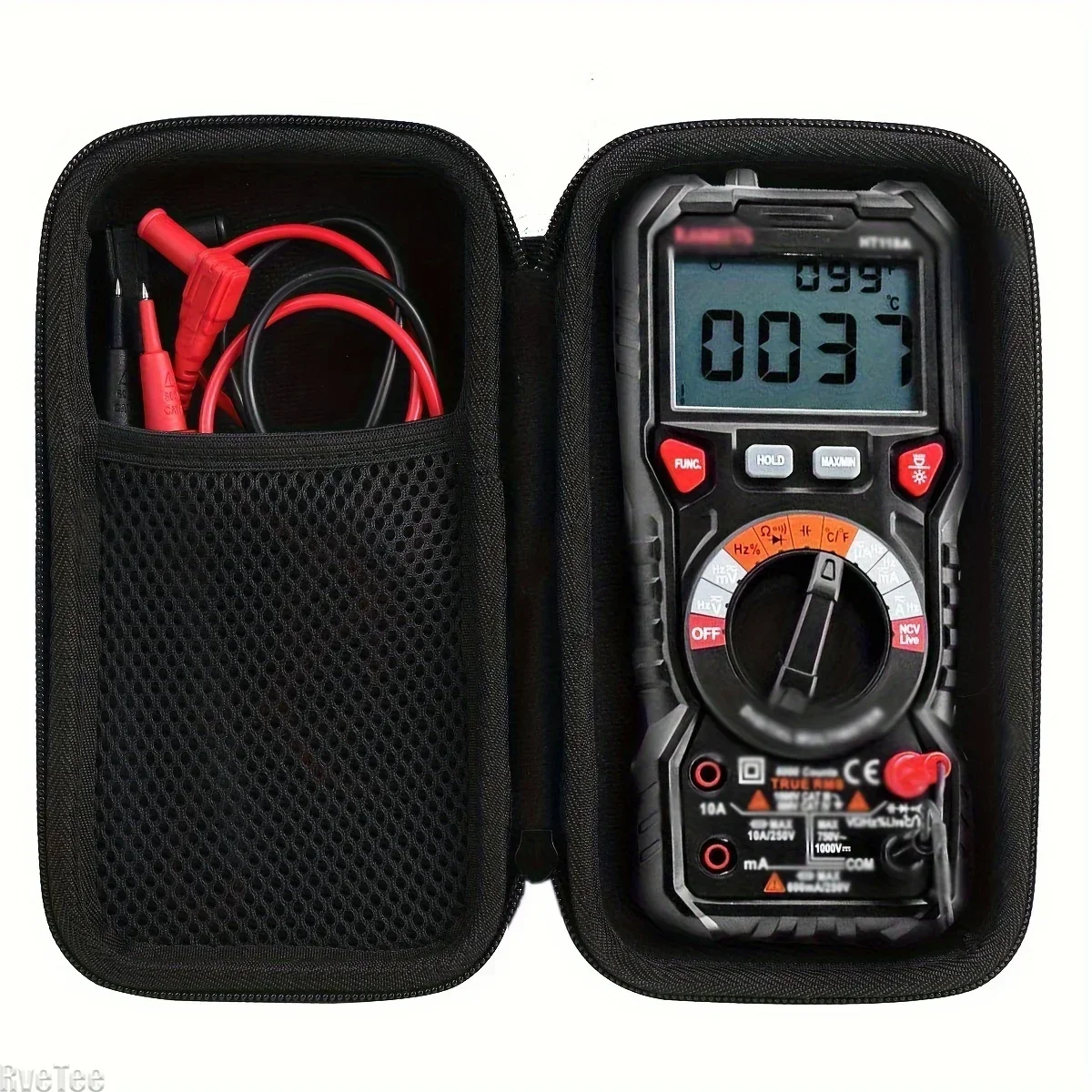 KAIWEETS Hard Travel Storage Case Suitable for Digital Multimeter TRMS 6000 Counting Voltmeter Auto Range (only Bag)