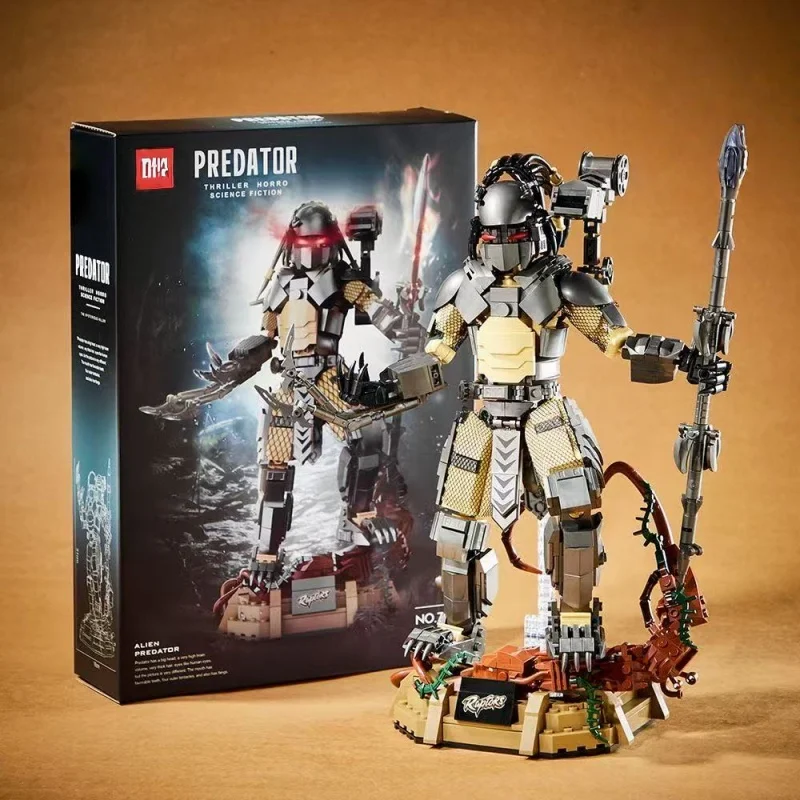 

Набор строительных блоков Sci-Fi Warrior, коллекционная модель меха с подставкой для демонстрации, конструктор из кирпичиков для детей и взрослых