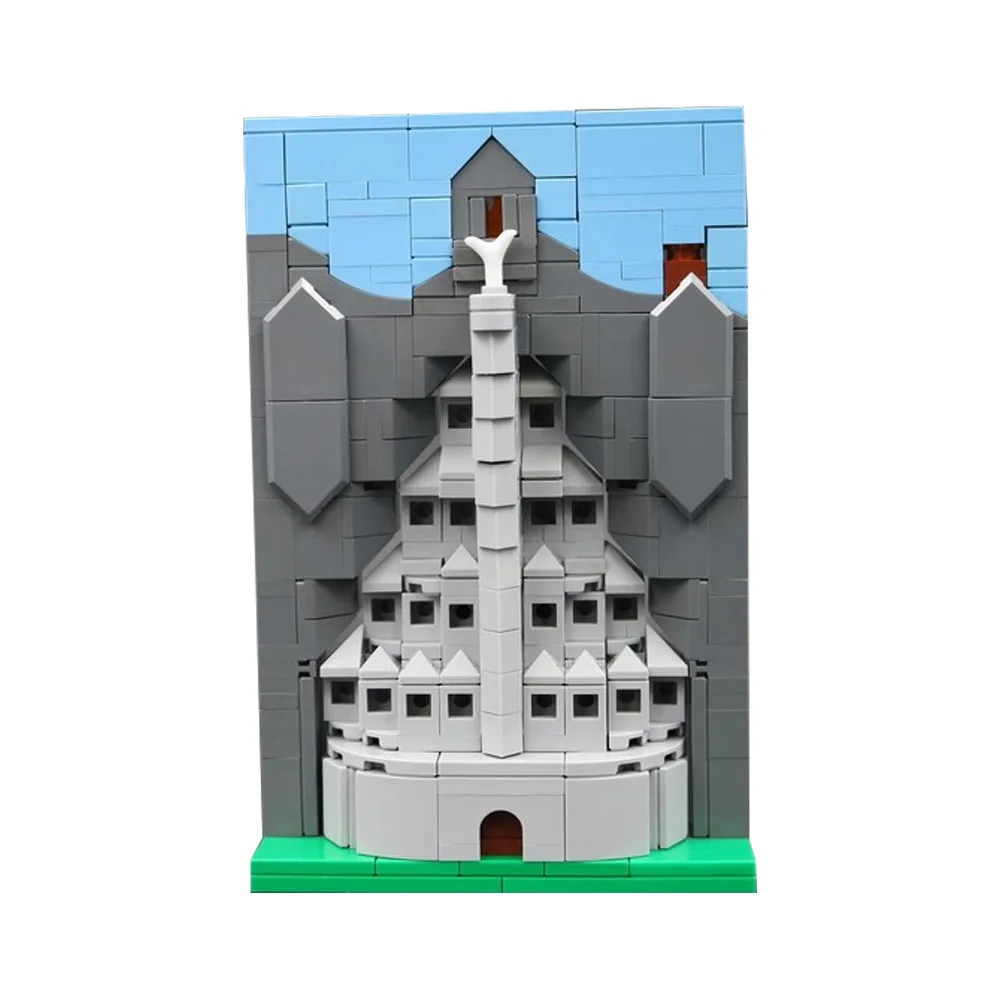 

MOC фильм кольца сказки гондора строительные блоки модель 3D художественная живопись творчество сцена украшения коллекция кирпичи игрушка в подарок