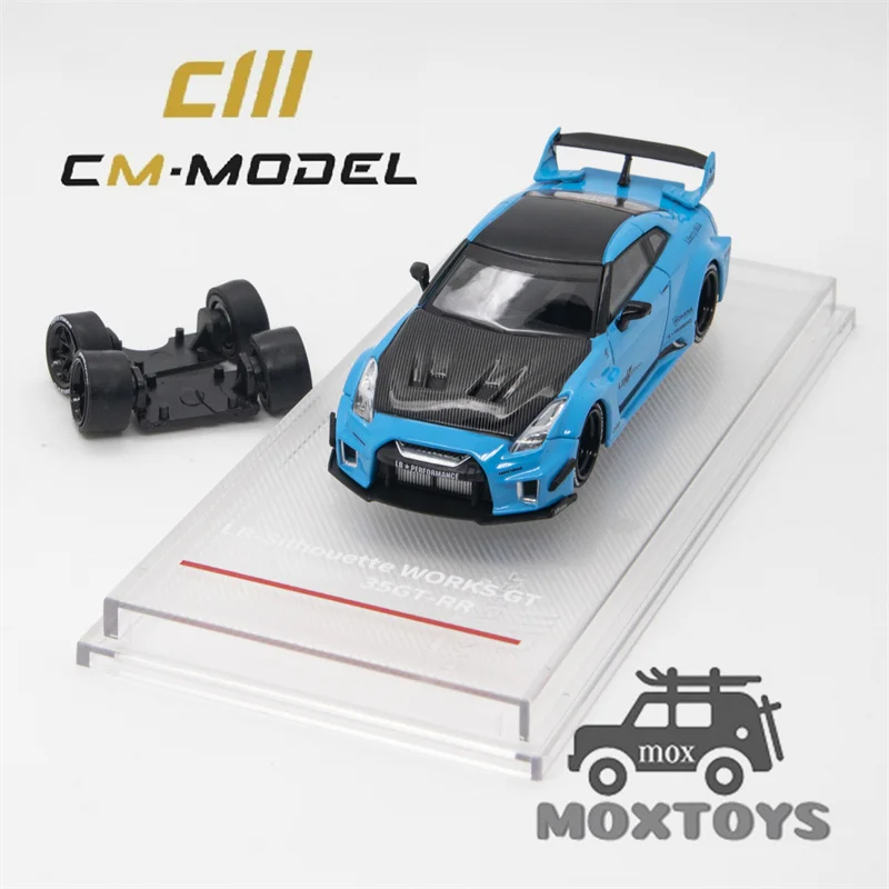 

CM MODEL 1:64 LBWK GT35RR Blue Diecast Model Car