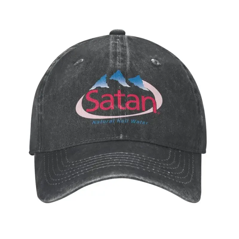 Personalized Cotton Satan Natural Hell Water Unisex Cool Graphic Tee Fashion Funny Men Baseball Cap Men Women Breathable Dad Hat