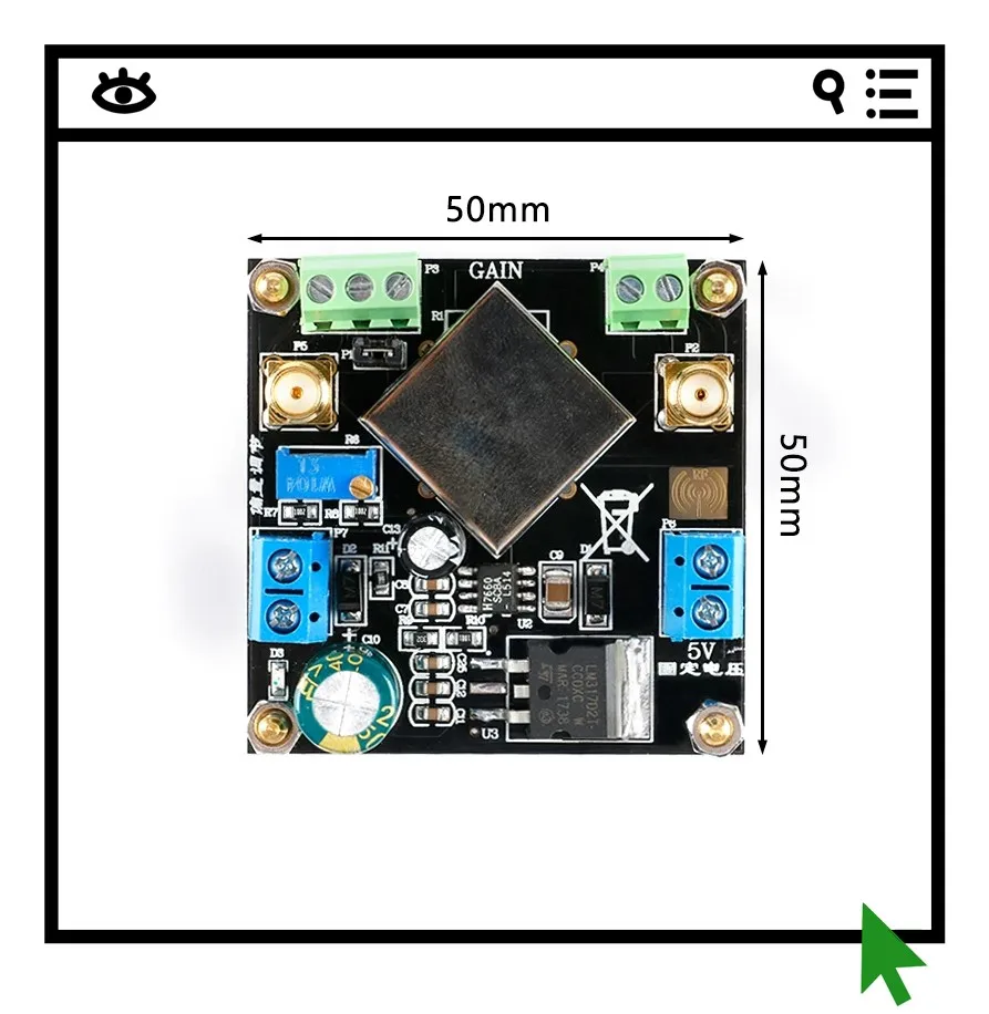 

AD620 Instrumentation Amplifier Module Voltage Amplifier Differential Amplifier Single-ended/Differential Low-level Signal