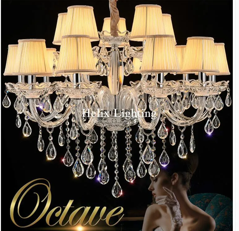 

Hot Selling Free Shipping Modern Clear K9 Crystal Chandelier Lights Lamp For Living Room Lighting Fixture AC Indoor Pendant Lamp