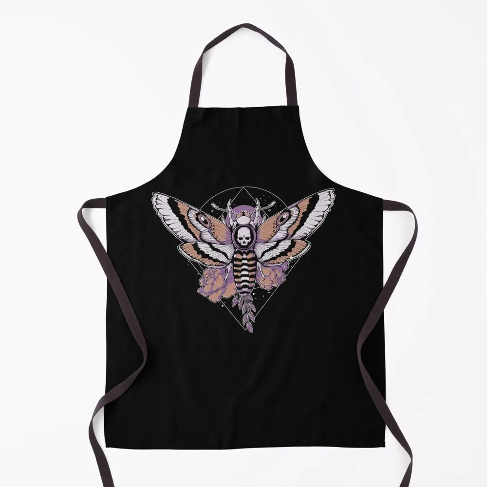 

Death Moth Apron Men kitchen Kitchen accessories Kitchen Items Apron