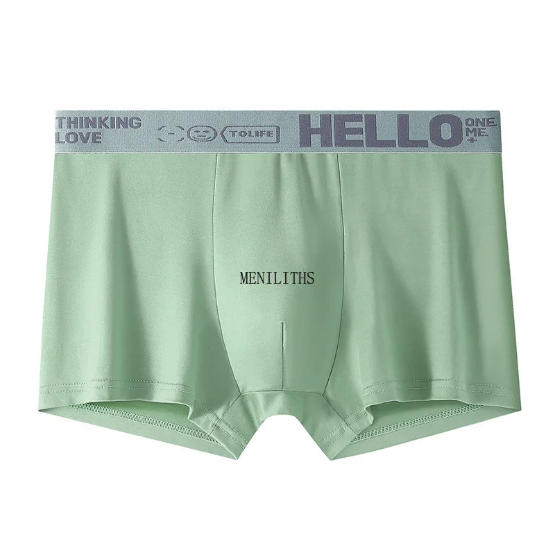 

Men's underwear Plus Size Men Panties Large Milk Silk Triangle Underpants Head Pants Shorts Men's Boxers Youth Mid-waist Brifes