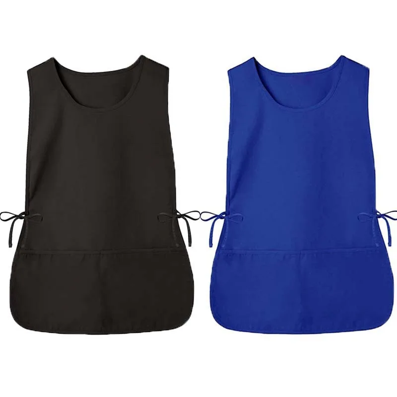 Sleeveless Protective Coverall – Stain Resistant Task Coat  – Quick Dry & Easy Clean – Ideal for Salon Lab Restaurant Janitorial