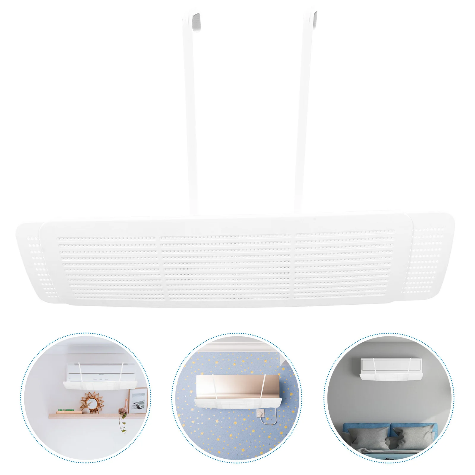 Air Conditioner Deflector Adjustable Hanging Vent Deflector Block Direct Airflow Universal Fit Air Outlet Baffle Shield for Home