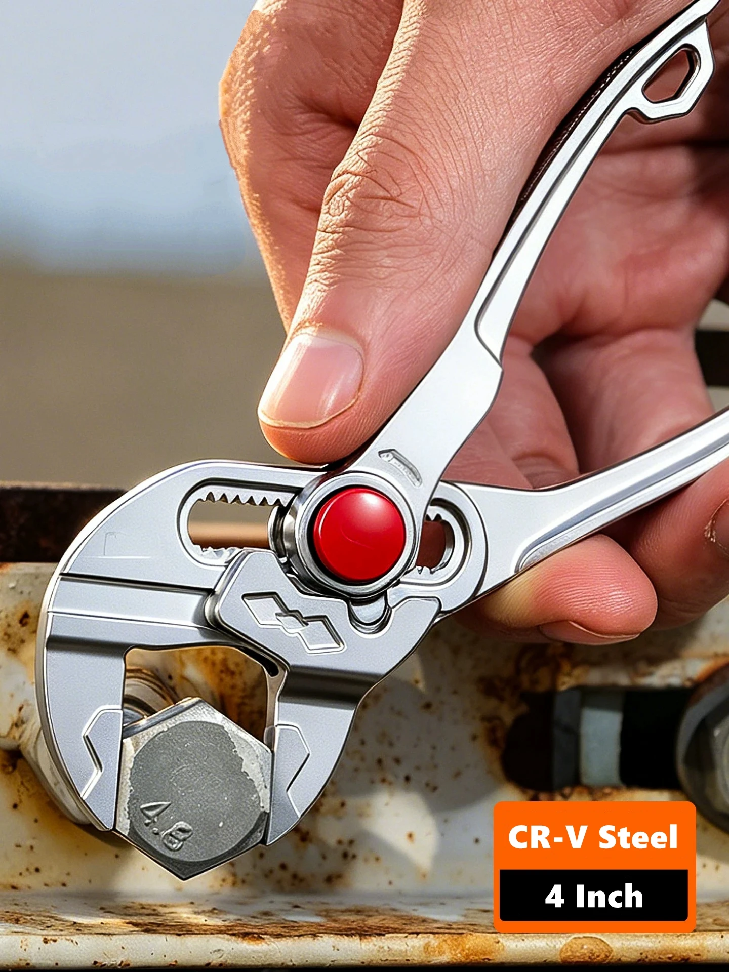 4 Inch Adjustable Water Pump Pliers Mini Multifunctional Plumbing Pipe Wrench Industrial Grade High Hardness Hand Tool