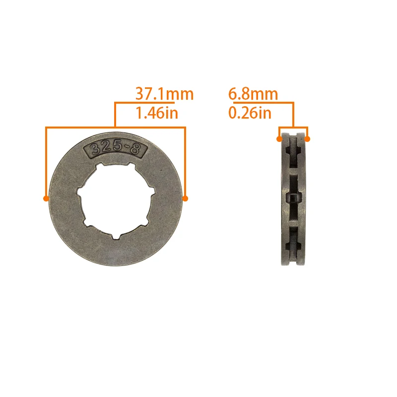 325-8 7T Chainsaw Gear Rim Sprocket For OREGON Stihl 026 024 45cc 52cc 58cc Garden Tools Chain Saw