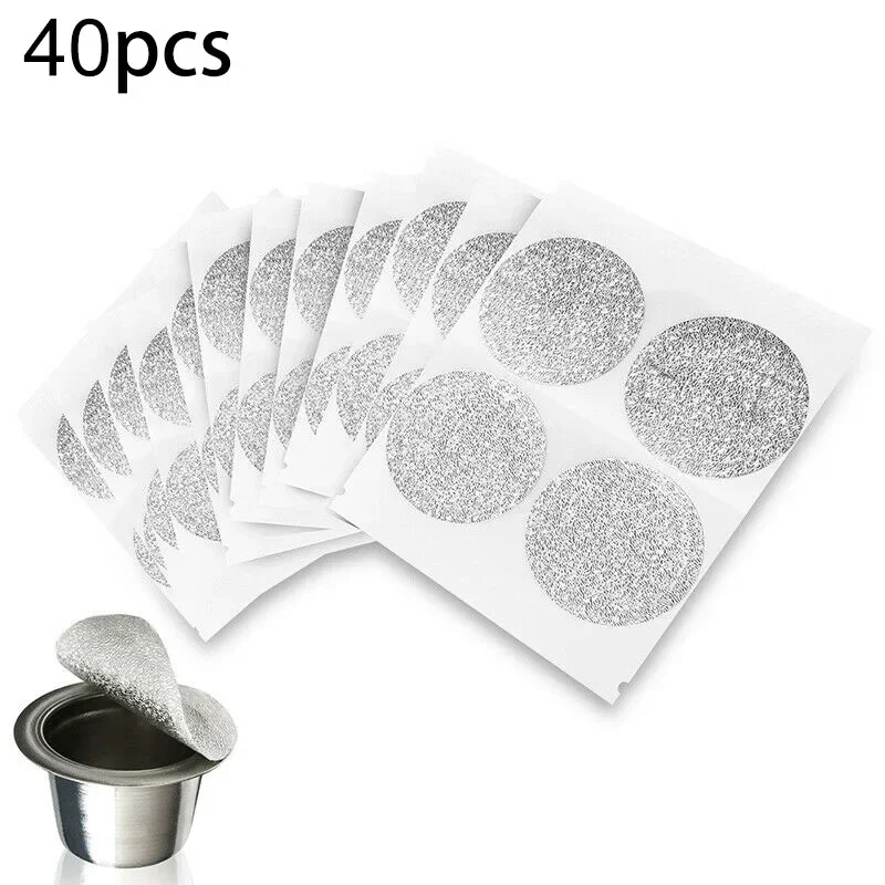 

Kitchen Supplies Coffee Capsule Lids Easy Tearing Eco Friendly Exquisite Appearance Single Use Tight Seal Brand New