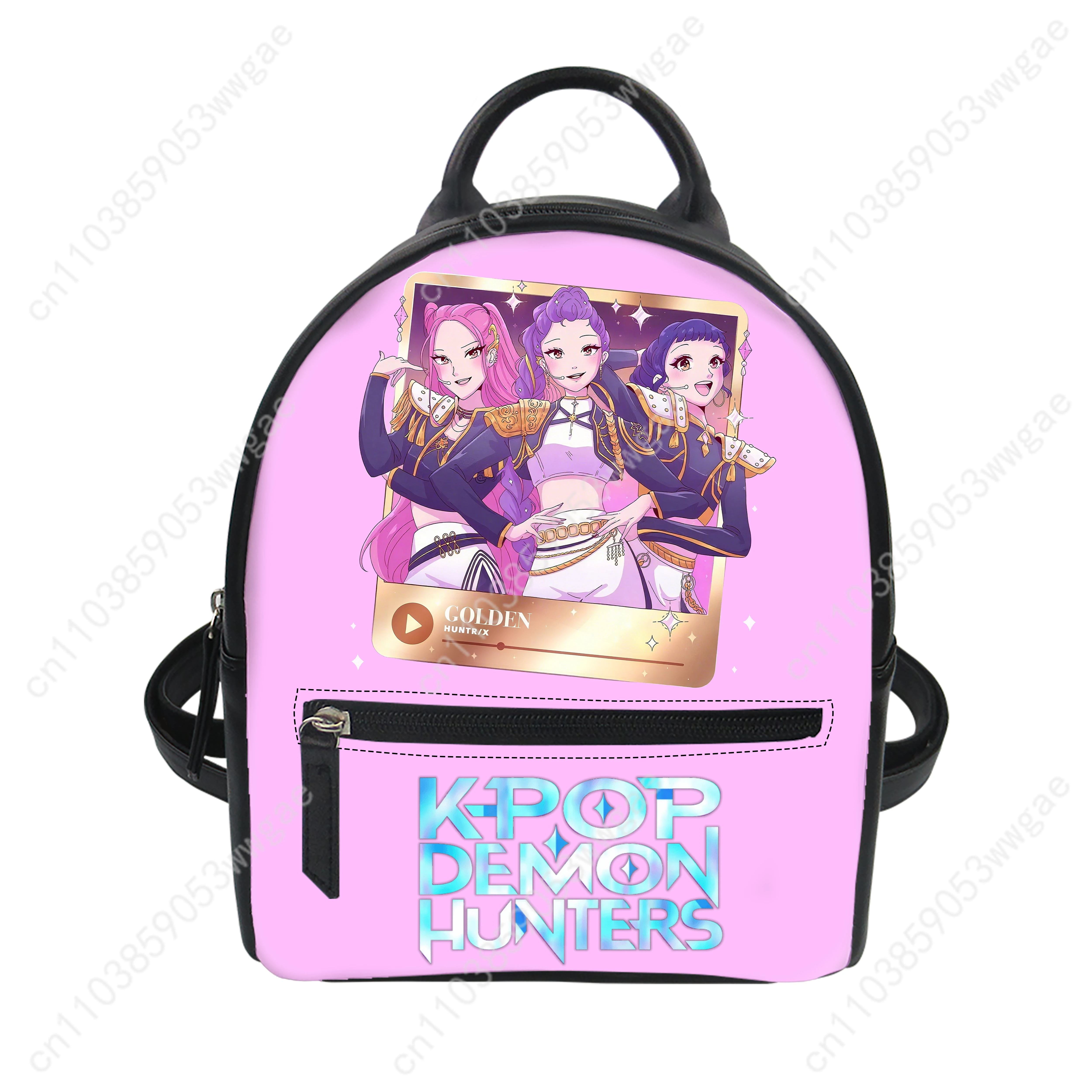 KPop Demon Hunters Backpack Purse Women Daypack Customized Double Shoulder Bag High Quality Mini Daypack Leather Travel Bag Gift