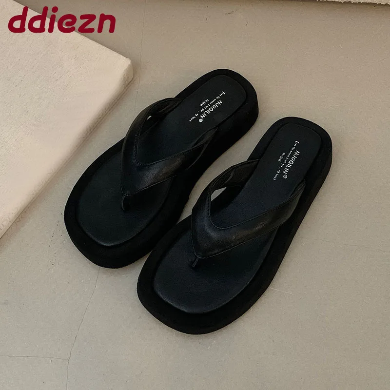 

Модные тапочки на толстой подошве, женские шлепанцы, женские шлепанцы с квадратным носком, женские тапочки на плоской подошве, сандалии, обувь