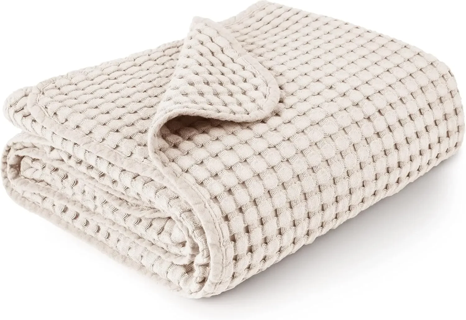 

Soft Waffle Baby Swaddle Blanket, Lightweight Toddler Throw for Boys & Girls, Ideal for Wrapping (Oat)