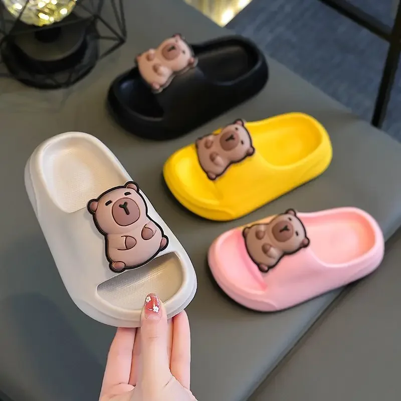 شباشب إيفا صيفية للأطفال مضادة للانزلاق كابيبارا للاستخدام الداخلي والخارجي كارتونية ناعمة من الأسفل للأطفال الأولاد والبنات أحذية سهلة الارتداء #4