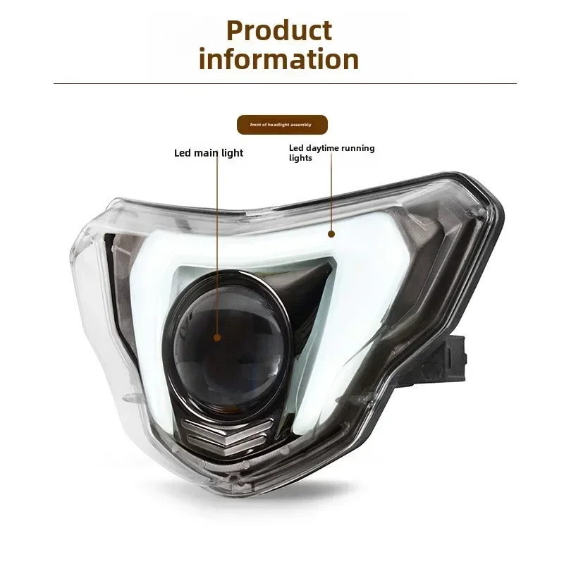 Suitable for BMW G310GS motorcycle G310R headlight modification accessories LED bifocal lens headlight assembly