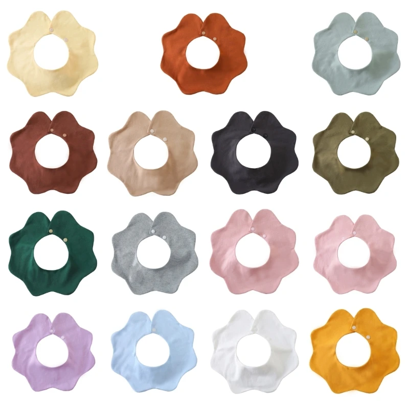 

J15U Хлопковый фартук для слюнотечения, вращающаяся на 360 градусов ткань для отрыжки, регулируемый нагрудник для кормления