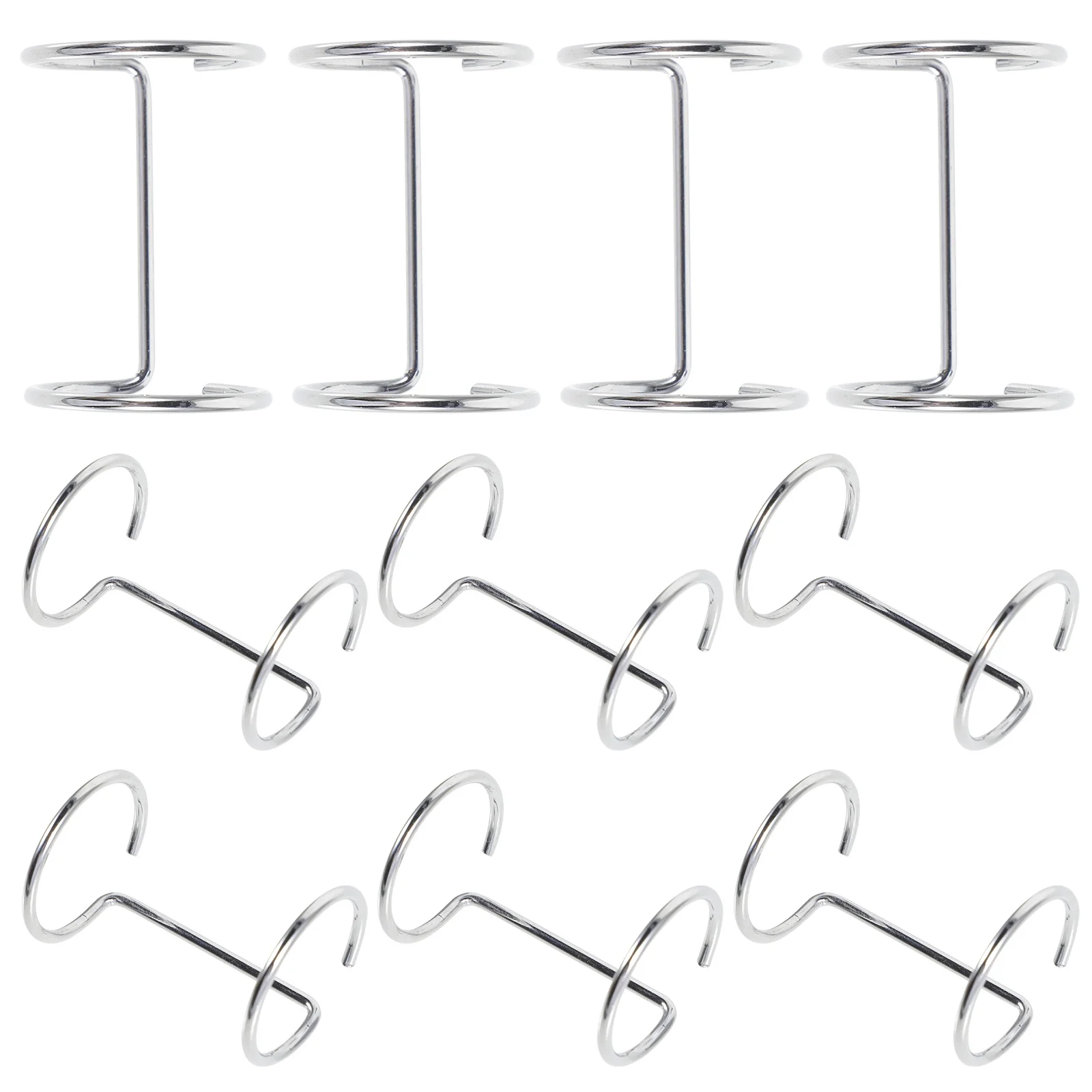 

10Pcs Metal Table Sign Binder Clips for Restaurant Menu Acrylic Display Stand Clip Binding Ring Fixing Mount Binder Ring