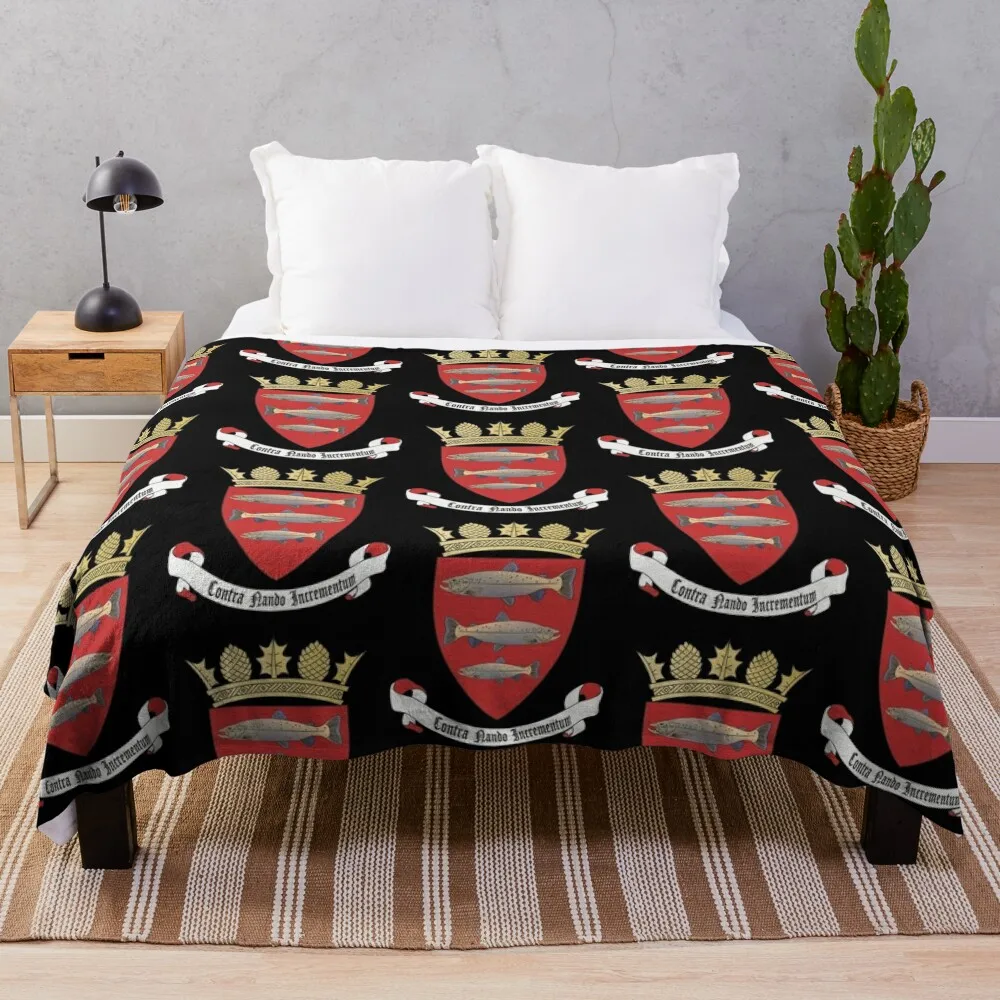 Coat of Arms of Peebles, Scotland Throw Blanket Heavy Decorative Sofa Thermals For Travel Thin Blankets