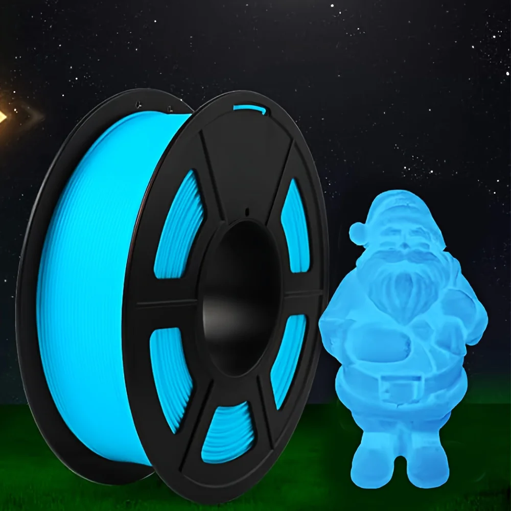 

Гибкая нить для 3D-принтера из ТПУ, светящаяся синяя нить из ТПУ, шпуля 1,75 мм, 250 г, точность размеров +/- 0,03 мм