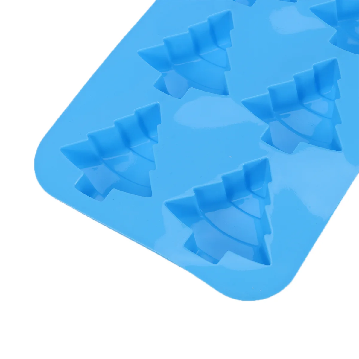 

6 Cavity Christmas Tree Silicone Baking Molds Nonstick Heat Resistant Flexible DIY Desserts Chocolates Candies Cookies Jelly