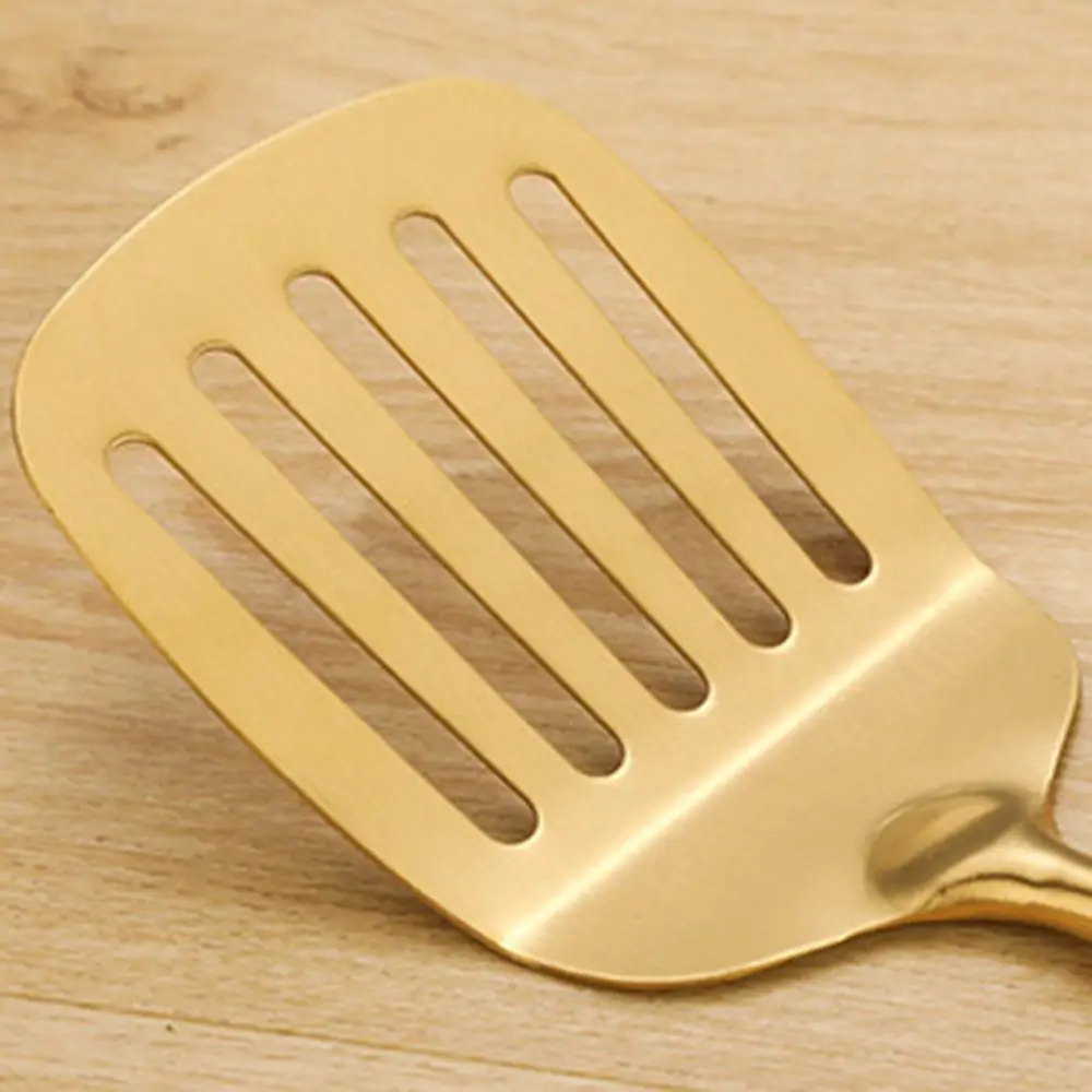 

Cooking Gold Strainer Spoon Rice Spoon Gadgets Tableware Cookware Spatula Turners Soup Ladle Fried Shovel
