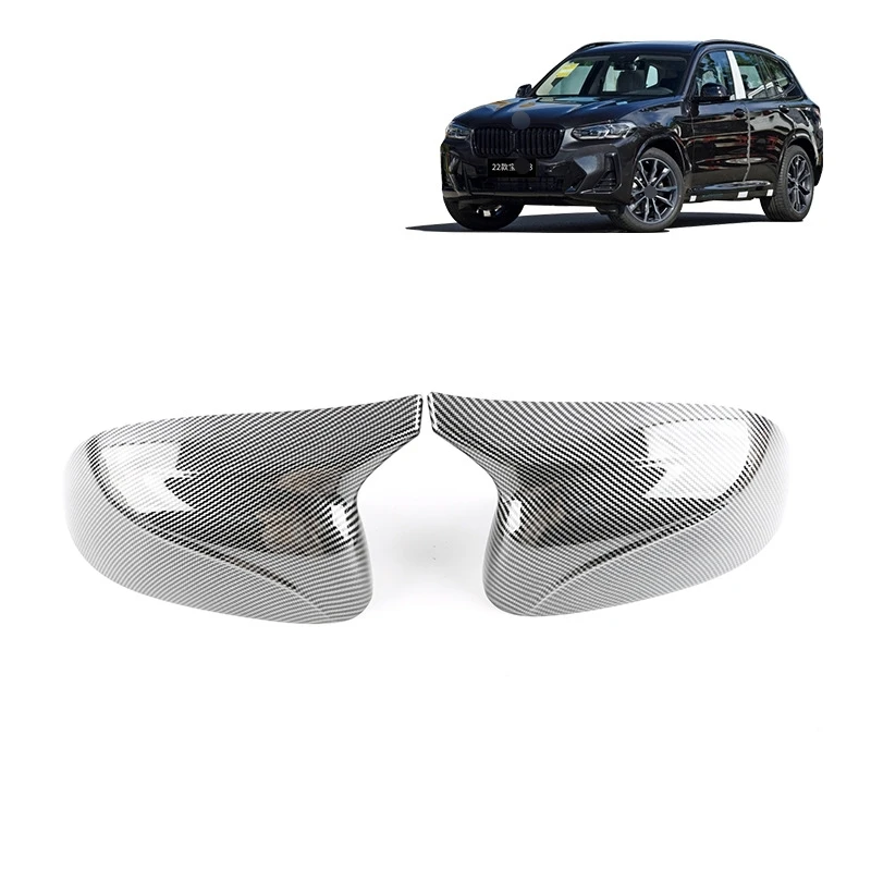 1 Pair Door Mirror Cover Carbon Rear Mirror Cover Fit For BMW X3 X4 X5 X6 X7 3 4 5 6 7 8 Series Modification Accessories