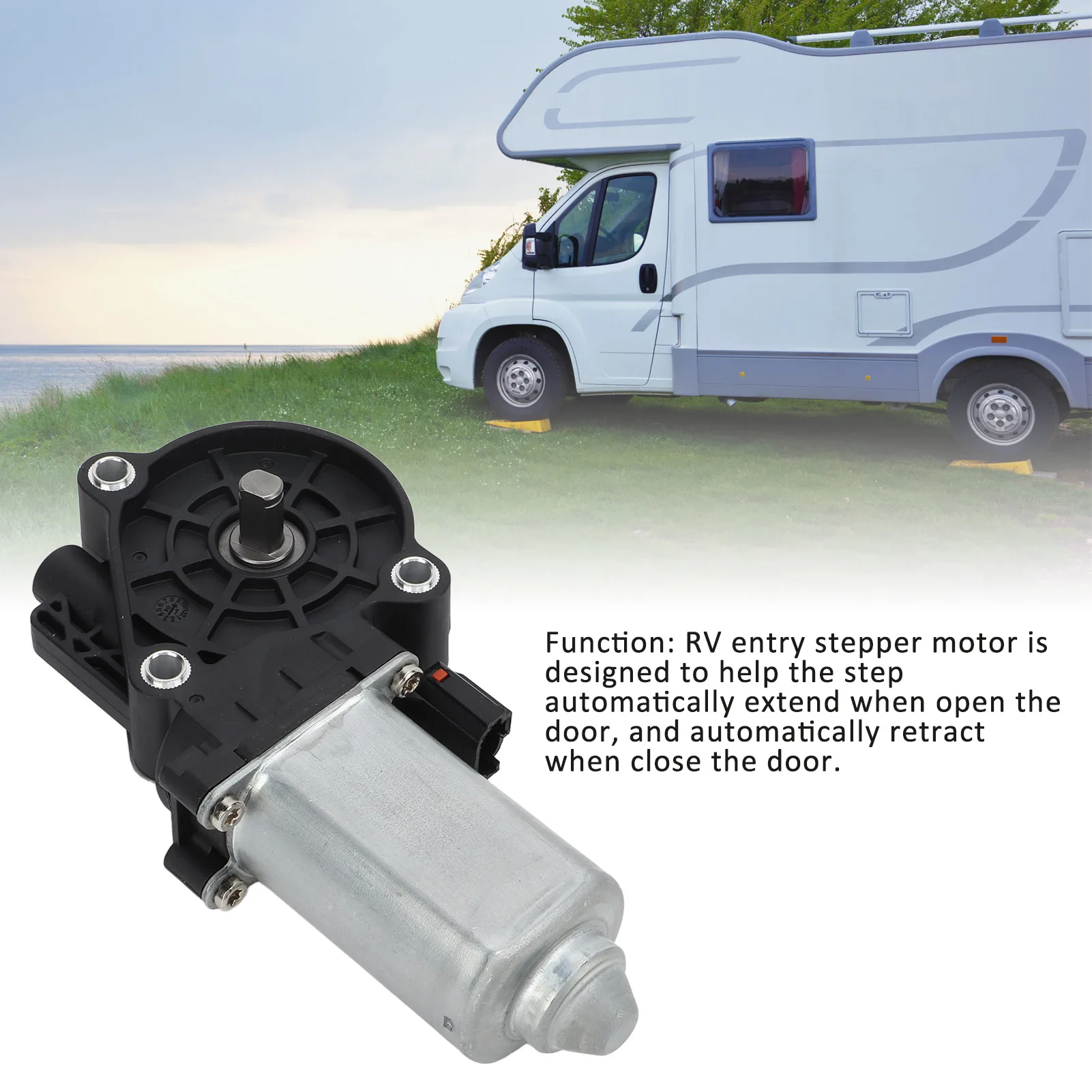 RV Stair Entry Step Motor 676061 1101428 High Efficiency Professional Step Motor Replacement for Kwikee