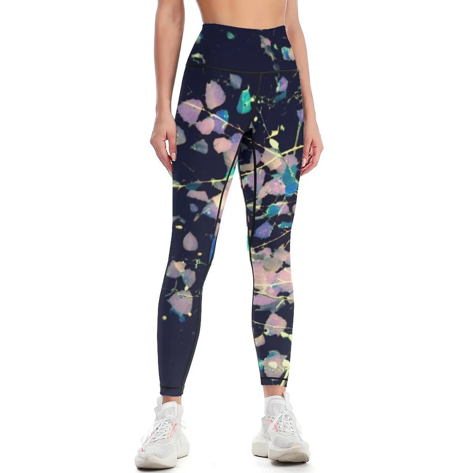 

Nature Pattern # 4 - Birch (Blue) Leggings push up legging sport set Womens Leggings