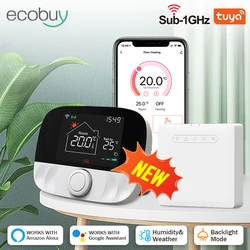 Tuya Smart Wifi Heating Thermostat Battery Wireless For Gas Boiler Heater Thermostat Temperature Controller Alexa Google Home