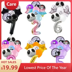 Skull The Nightmare Before Christmas Theme Birthday Party Decoration Number Aluminum Foil Balloon Baby Shower Photography Pprops
