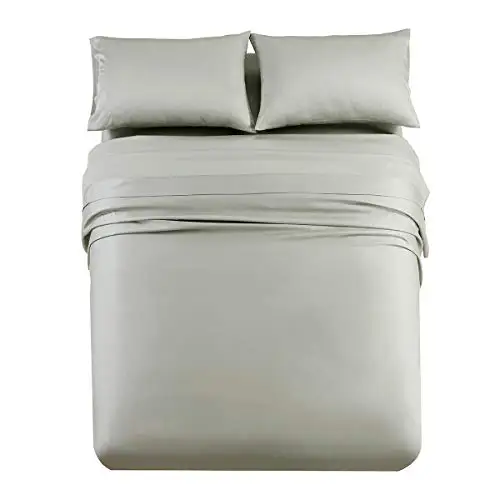 Full Sheets Set 4 Piece – 600 Thread Count Tencel Lyocell Cooling Bed Sheets, Silky Soft, Deep Pocket Fits 8–15”