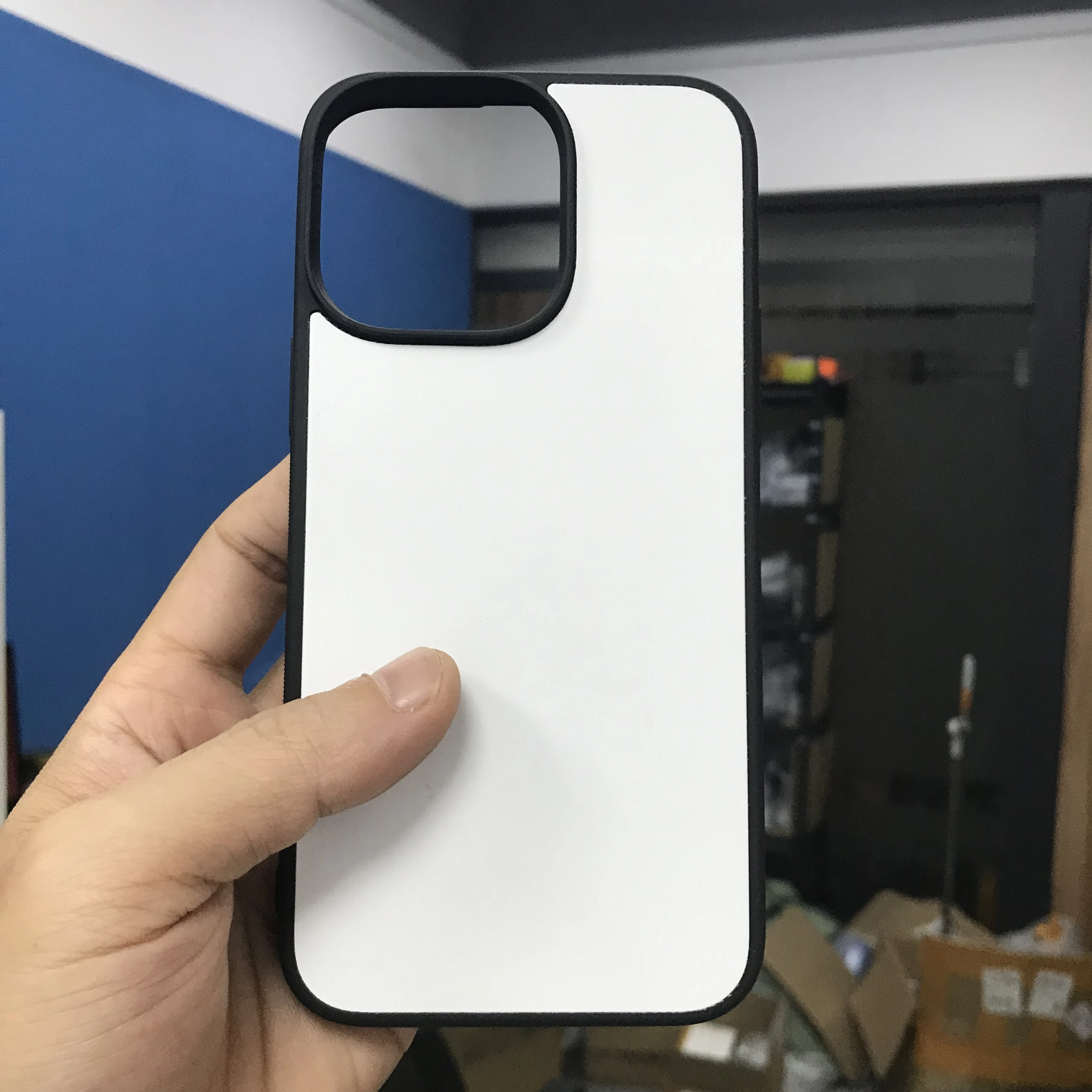 

100pcs Sublimation Blank Mobile Phone Case for iPhone 15 promax /15 pro/ 15 Plus 14 13 12 11 Shockproof TPU+PC Heat Transfer