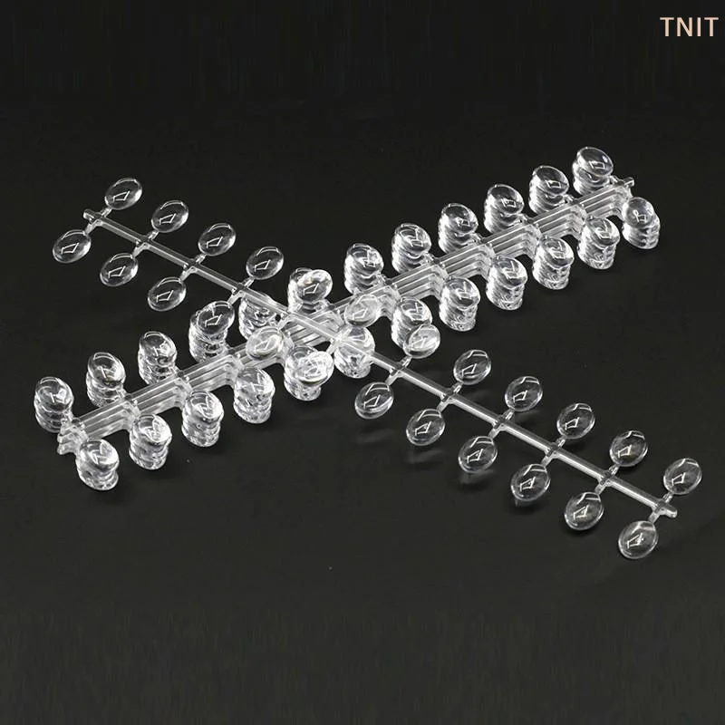 

[JN] 48/120 шт. эллиптических образцов-тестеров для лаков для ногтей из прозрачного стекла, демонстрационные образцы цветов для маникюра, подставка для демонстрации цветов