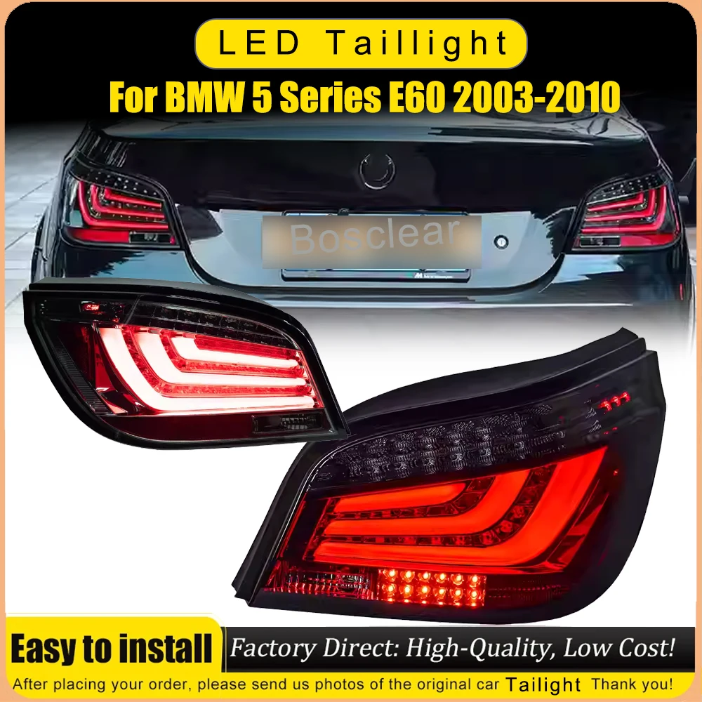 

LED Lights Assmebly For BMW E60 5 Series M5 525i 528i 530i 535i 2003-2010 Rear Stop Fog Lamp Brake Signal DRL Reverse Taillamps