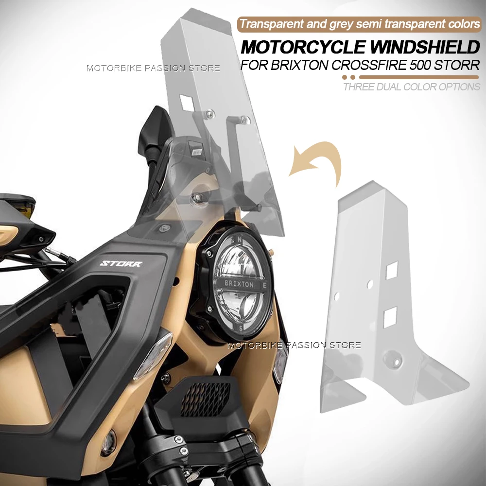 

For Brixton Crossfire 500 storr motorcycle windshield wind deflector windshield 500storr screen fairing motorcycle accessories