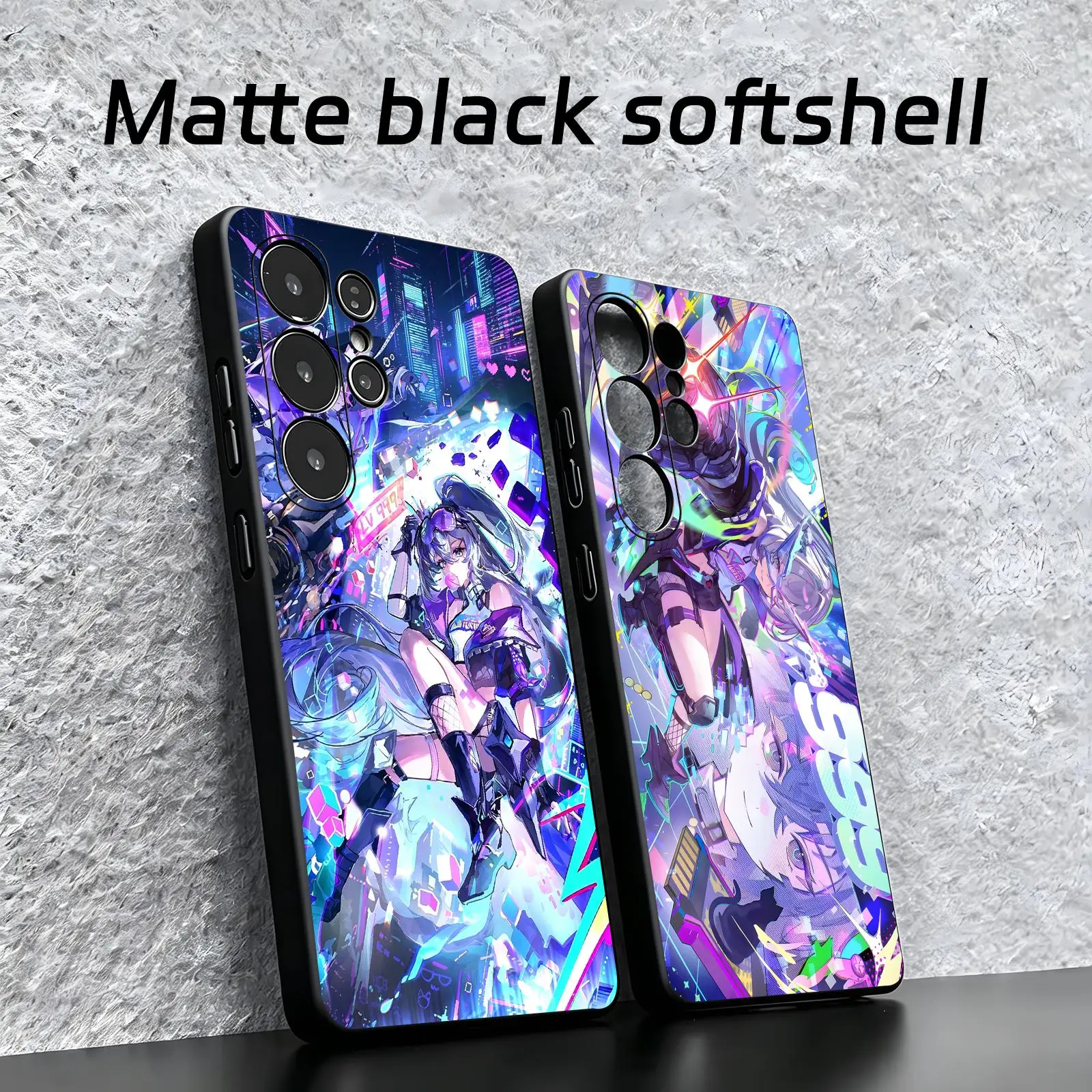 Honkai Star Rail Silver Wolf LV.999 Phone Case For Samsung S26 S25 S24 S23 S22 S21 S20 Ultra Note20 Soft black Shockproof Cover